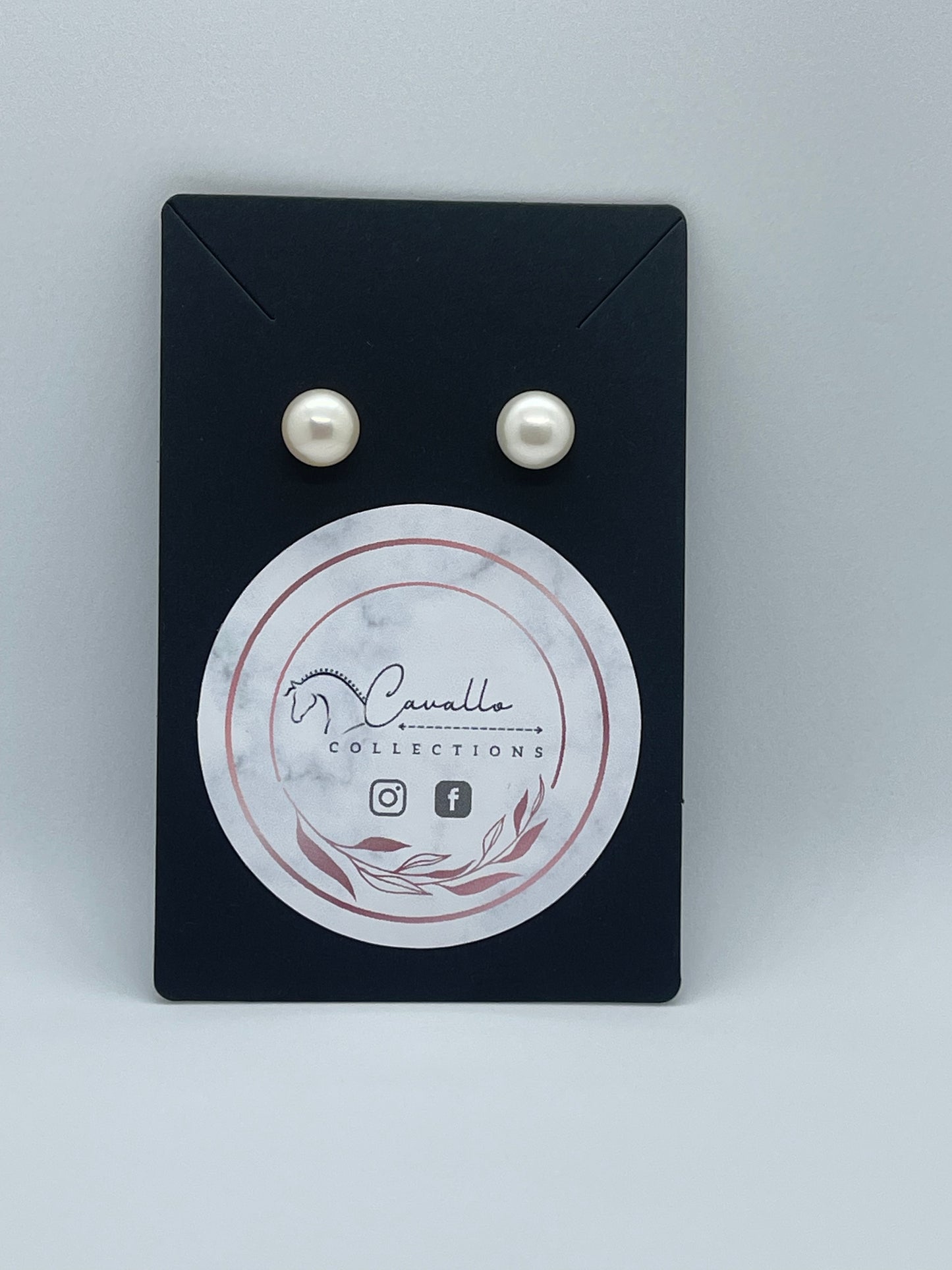 Pearl Earrings with Sterling Silver Clasp