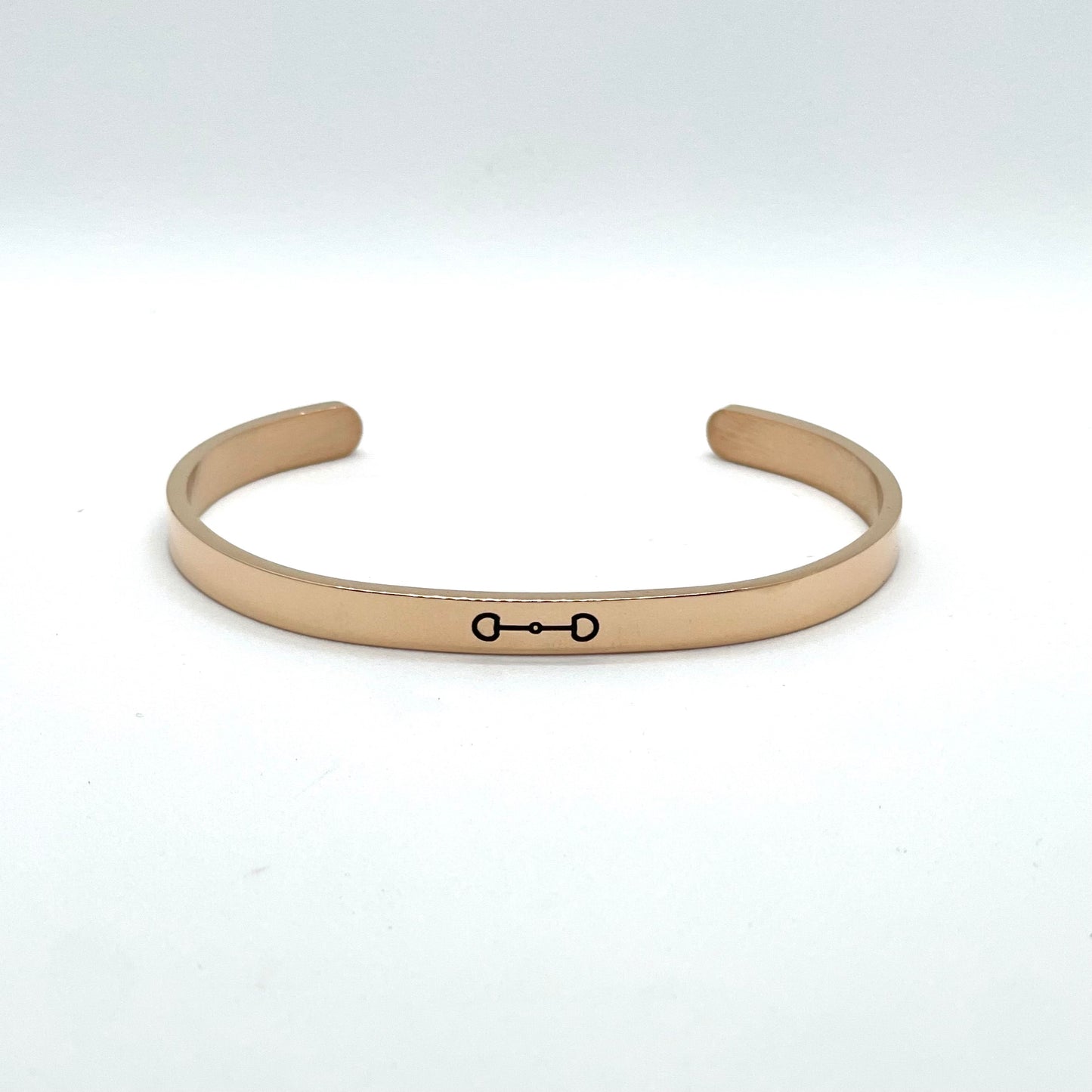 Snaffle Bit Adjustable Cuff - ROSE GOLD