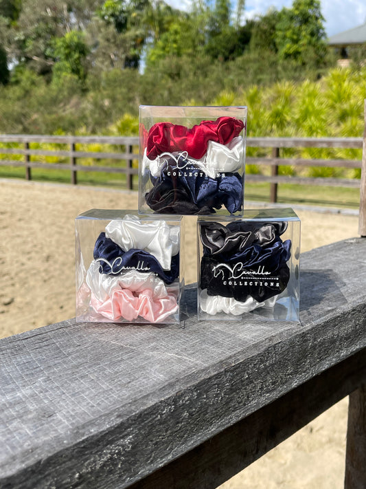 Assorted 100% Silk Scrunchies Box