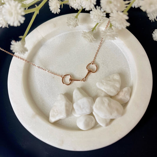 Horse Bit Necklace - ROSE GOLD